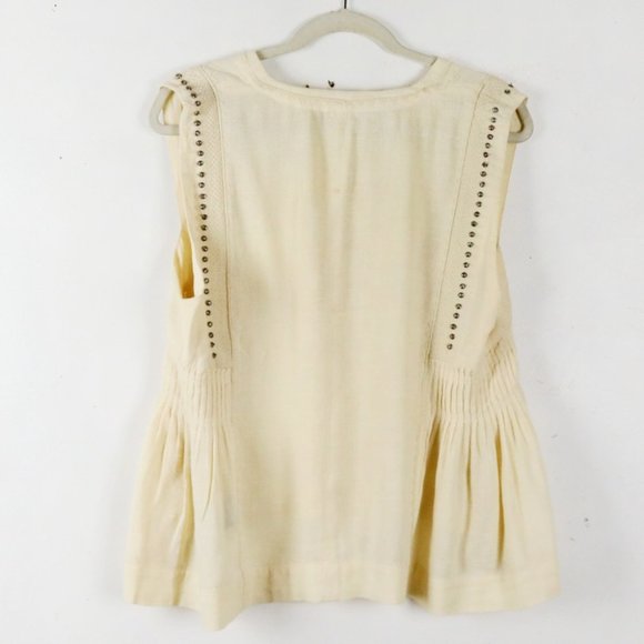 Isabel Marant Etoile Cream Sleeveless Top - Picture 4 of 5